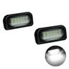 Pair White LED License Plate Light For Benz W203 W203 4D