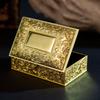 Zinc Alloy Trinket Storage Box Gold Treasure Chest Case Jewelry Boxes Keepsake Box  For Ladies