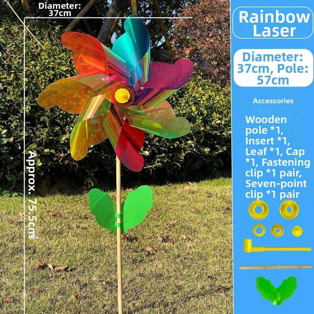 21/29/37cm Sunflower Windmill Multistyles Colorful Windmill Outdoor Party Picnic Decor