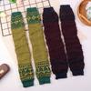Осенние и Зимние Теплые Шерстяные Вязаные Гетры Без Стопы Бохо Роскошные Чулки Для Женщин Девочек