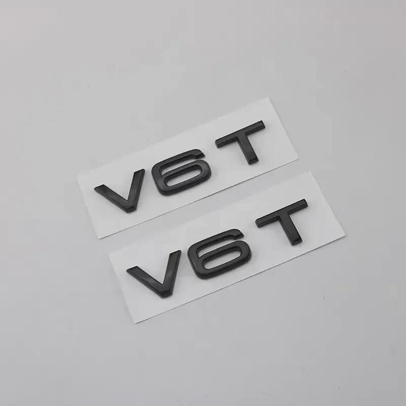 2 шт. Значок V6T V8T ABS 3D наклейка-листок V10 V12 боковая наклейка для автомобилей A4L A5 A6L A7 Q3 Q6 Q7 наклейка для смены модели