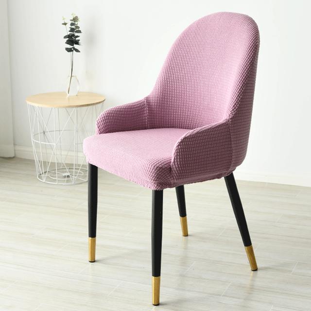 Чехол для обеденного стула, наклонный чехол для кухонного стула с подлокотниками, чехлы для стульев с крыльями, изогнутые чехлы для стульев для домашней вечеринки, банкета