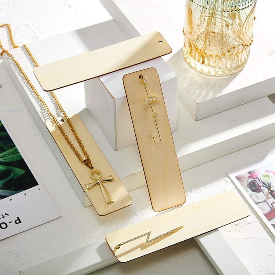 20 шт., пустые прямоугольные деревянные бирки, незавершенные кусочки натурального дерева, сделай сам, поделки, закладки для одежды, бирка для одежды, подарочные пакеты, подвесные этикетки, декор