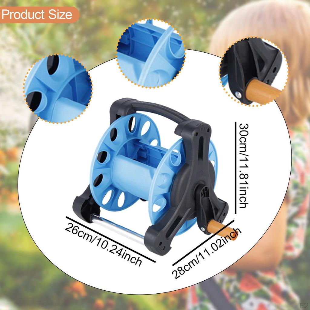 Garden Hose Reel Cart Gardening Tool Household Holds Up To 20M Pipe Storage Rack for Outside Farm