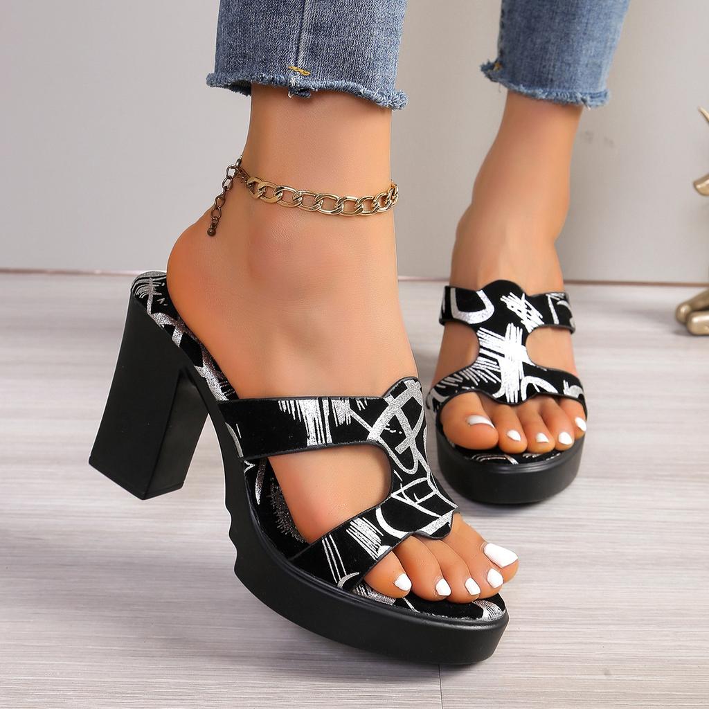 2025 Summer Women Fashionable Versatile High Heels Sandals New Simple Casual Comfortable Wedge Women Slippers Sexy Women Shoes