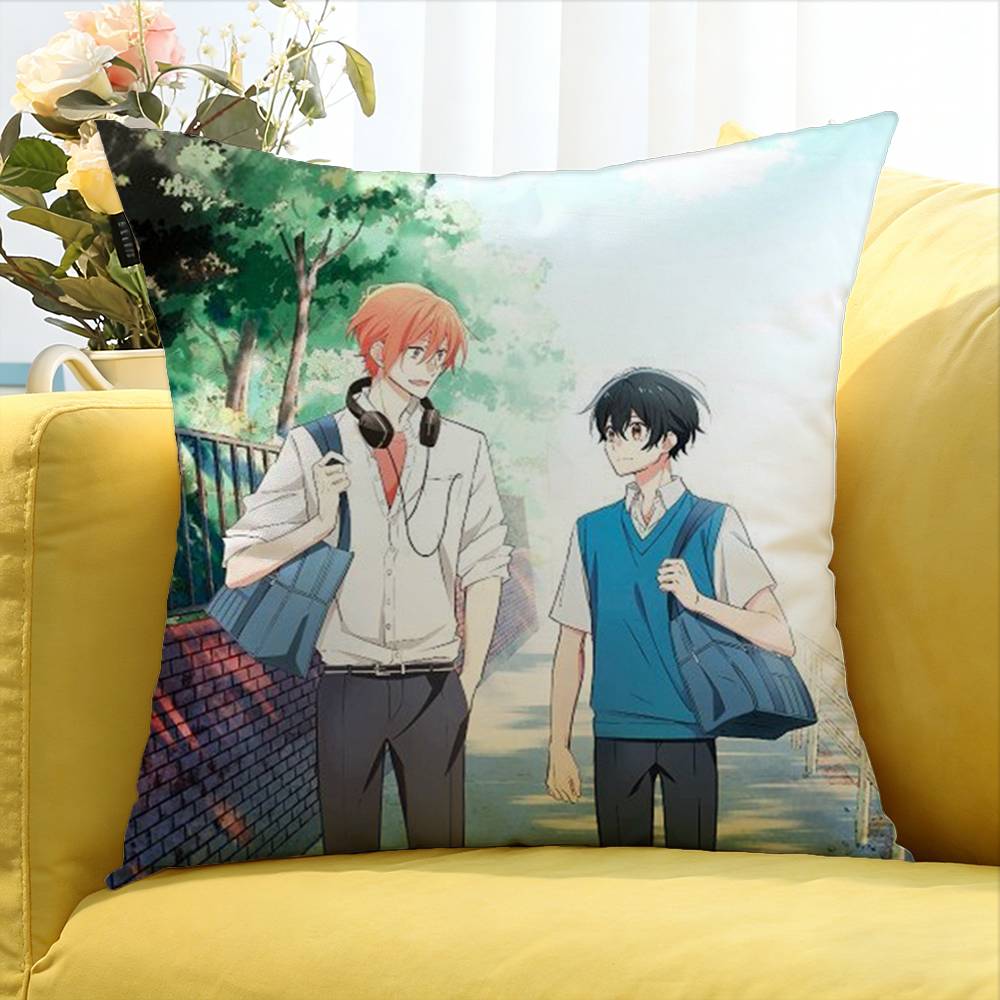 Sasaki to Miyano BL World Various Sizes Square Pillow Case For Car Home Bedchamber Decor