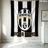 Custom Name Juventus Pattern Wall Tapestry Aesthetic Wall Hanging Printed Fabric Blanket Decorative Tapestries for Bedroom Living Room Home Decor