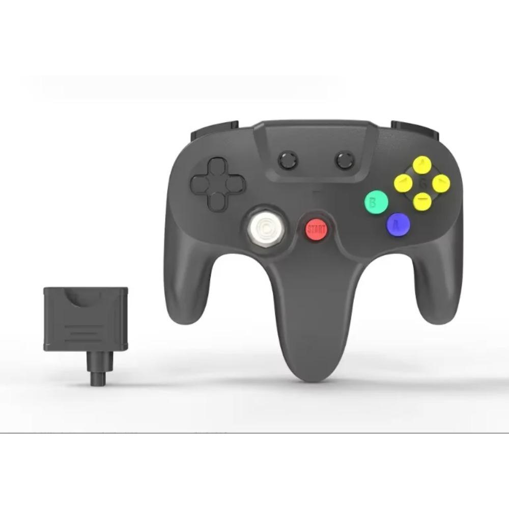 Беспроводной контроллер 2,4 ГГц для игровой приставки N64, встроенный вибромотор и функция Turbo, джойстик N64