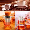 IPOW Tea Stainless Steel for and Pots Strainer/Coffee Filter, Double-Layer Mesh, Double-Walled Filter, Deep, Mugs, Cups,