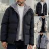 Мужская зимняя однотонная модная утолщенная куртка, мужское свободное плюшевое пальто