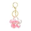 Cute Flowing Sand Flower Pendant Keychain Cute Backpack Ornaments Pendant Keyring For Bag Jewelry Gifts