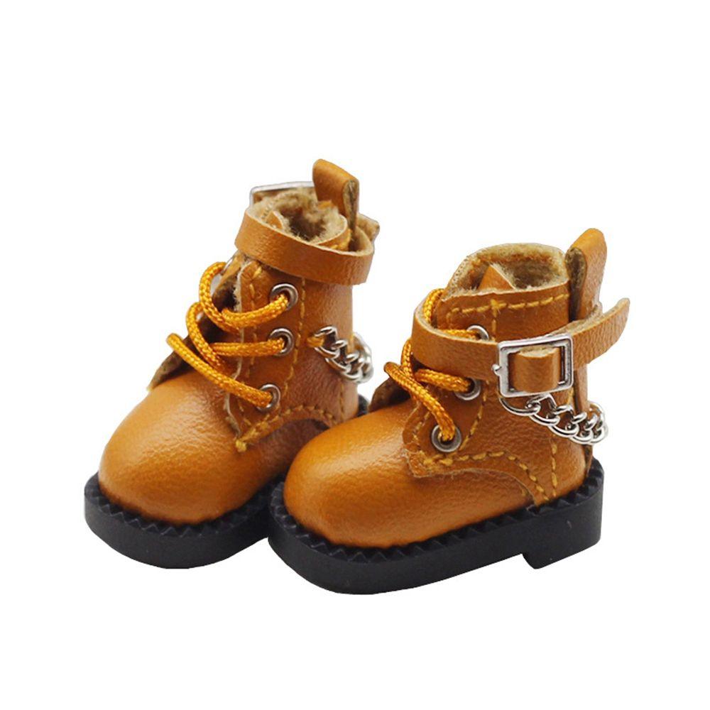 obitsu11GSCbody9OB11 for 1/11 OB11 Handmade Doll Boots Cowhide Dolls Shoes New Casual Leather Shoes