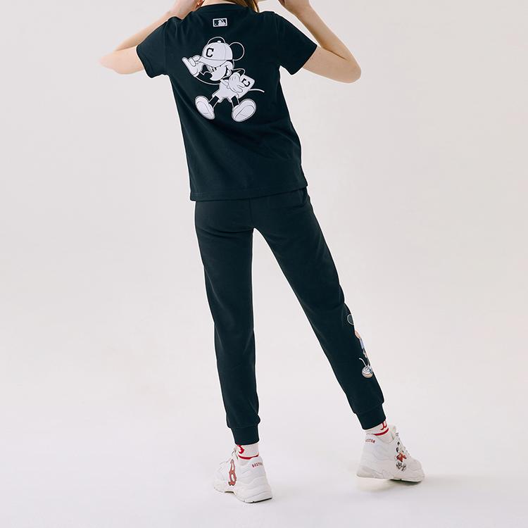 Новые вязаные спортивные штаны Disney X MLB унисекс черные 31TPK1031-50L