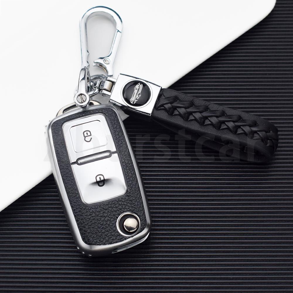 Для VW Volkswagen Golf 4 5 6 MK4 Amarok Polo Bora Jetta Altea Alhambra Passat Beetle Caddy Tiguan Чехол-накладка из ТПУ для ключа автомобиля