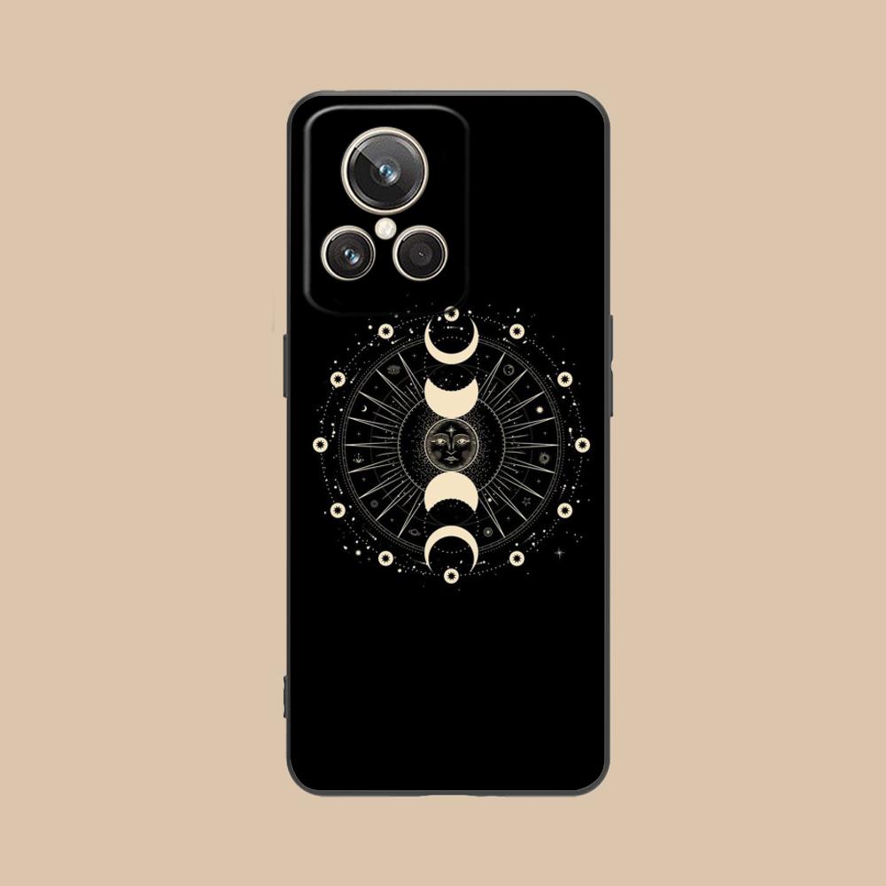 Чехол для мобильного телефона Солнце Луна для Realme GT 8 Neo Pro C75 73 71 C67 65 C55 53 C35 31 C20 15 Цветная Печать Чехол для Мобильных Телефонов
