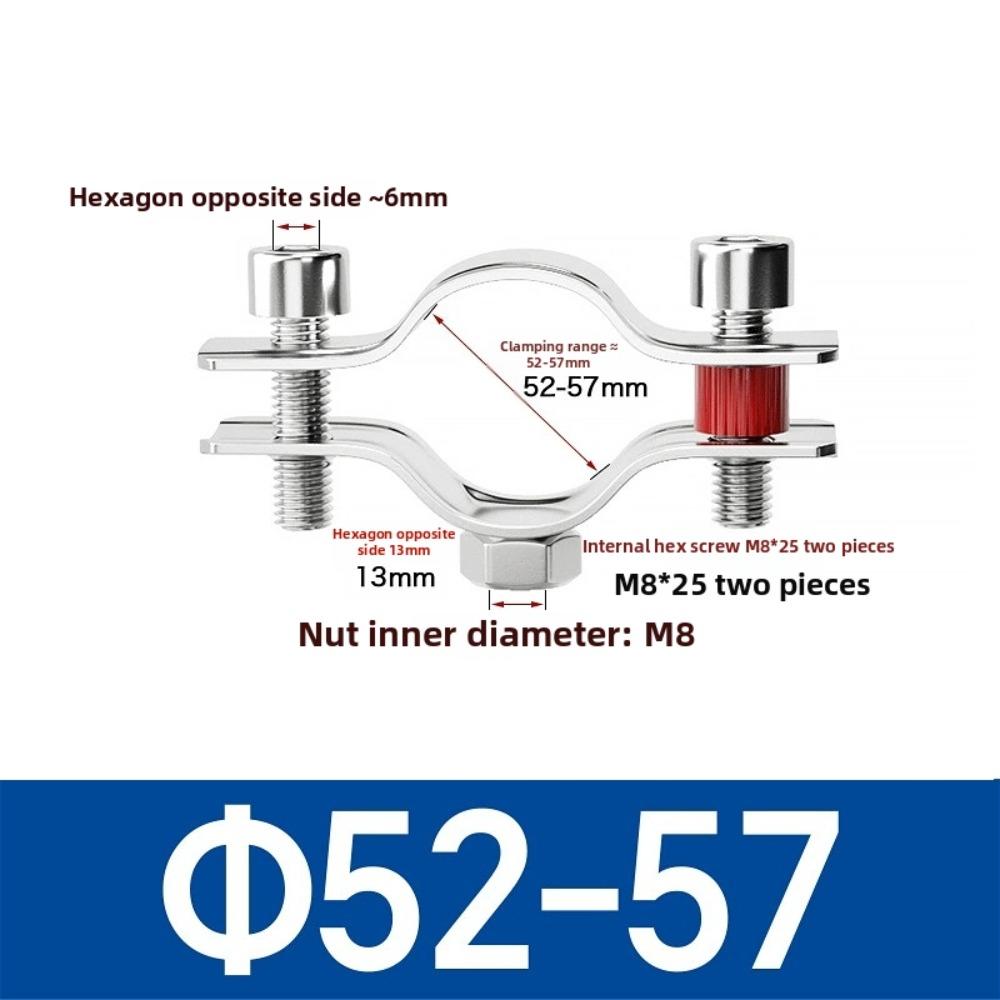 1Pcs 304 Stainless Steel Stainless Steel Pipe Bracket OD 8-325mm Pipe Clamp for Water Pipe