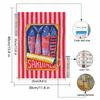 Diamond painting kit sardines fish tin retro art. full diamond round mosaic handmade. home decoration gift