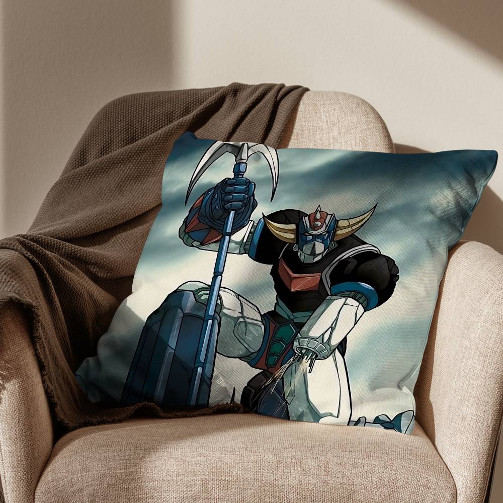 Alloy UFO Goldorak Grendizer Pillow Case Pillow Case Living Room Sofa Cushion Cover Suitable For Home Bedroom Room Decoration