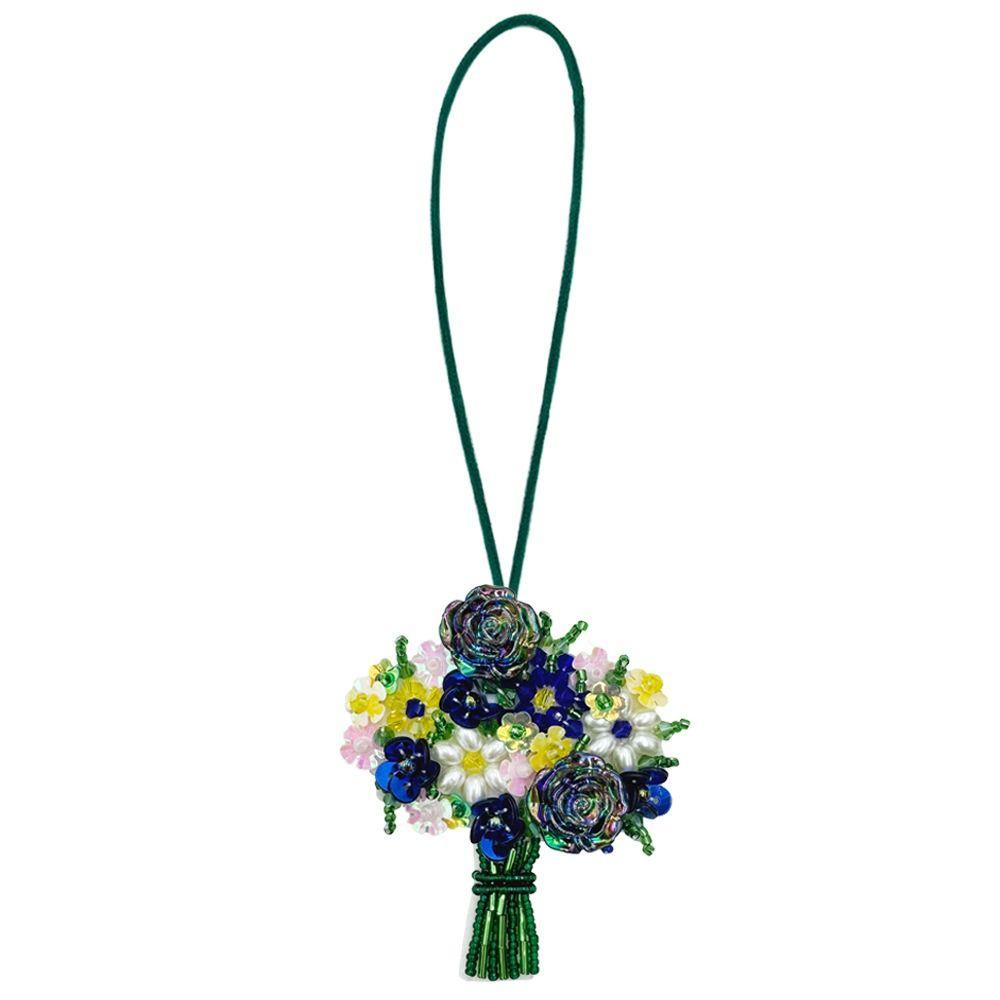 DIY Bouquet Pendant Potted Green Plants Bag Chain Charms Bag Accessories Car Accessory