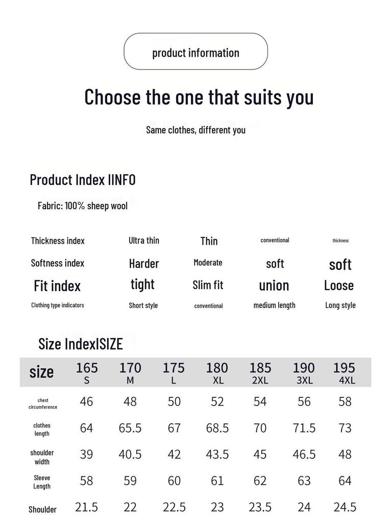 Hengyuanxiang Men's Machine Washable 100% Wool V-Neck Sweater