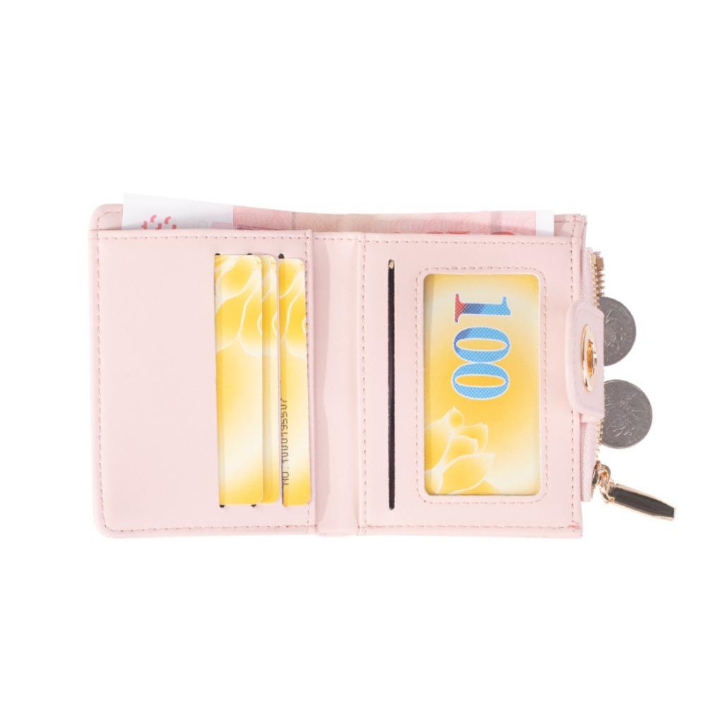 Короткий кошелек на молнии, маленькие женские кошельки, новый держатель для карт для женщин