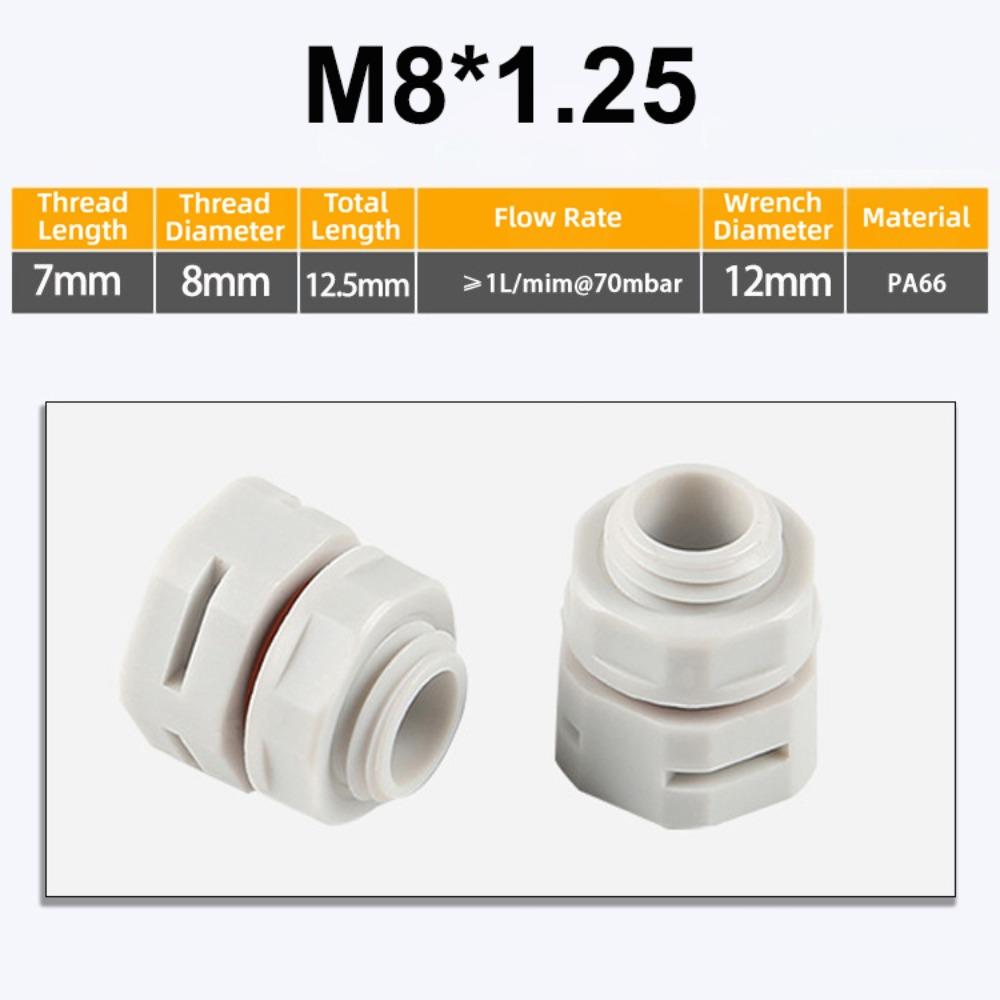 New Waterproof Vent Plug M5 M6 M8 M12 M16 Nylon Breather Valve Pressure Valve New