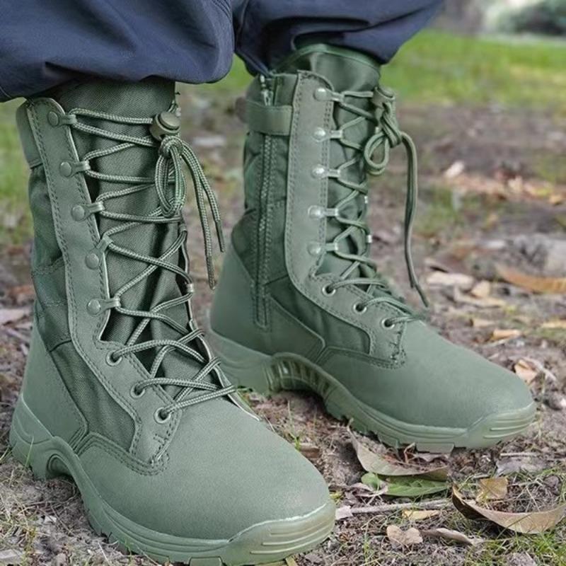 Модные новые ботинки-берцы с высоким голенищем, зеленые, пустынно-коричневые, легкие тренировочные ботинки, ботинки для хайкинга