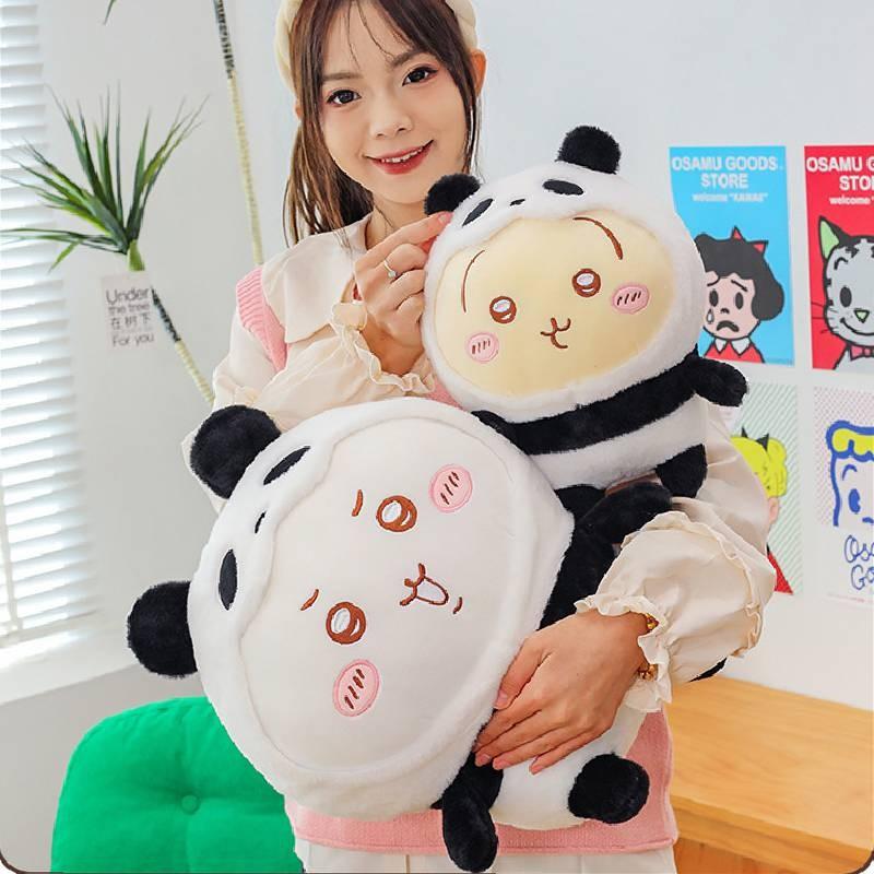 Chiikawa Plush Toy Panda Cartoon Stuffed Animal Doll Room Decoration Kids Gifts