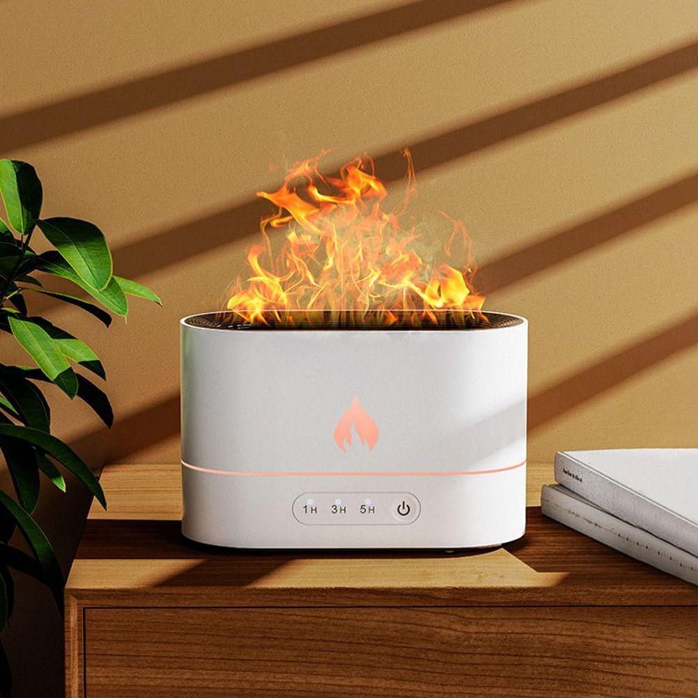 Пламя Арома Кристалл Соляной Камень Лампа Огонь Имитация Вулкана Увлажнитель Воздуха Пламя Увлажнитель Офис