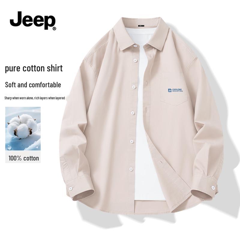 JEEP Men's Premium Cotton Casual Shirt