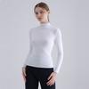 2025 Fall and Winter Pure Cotton Slim Fit Inner Wear Cotton Base Shirt Tops Tide Fashionable Stylish Half-High Collar Long Sleeves T-Shirt Female