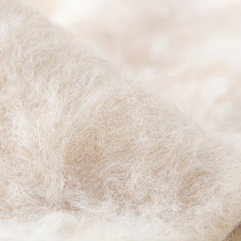 3 Pairs Solid Fleece Lined Calf Socks, Thickened & Warm Long Socks For Fall & Winter, Women's Stockings & Hosiery