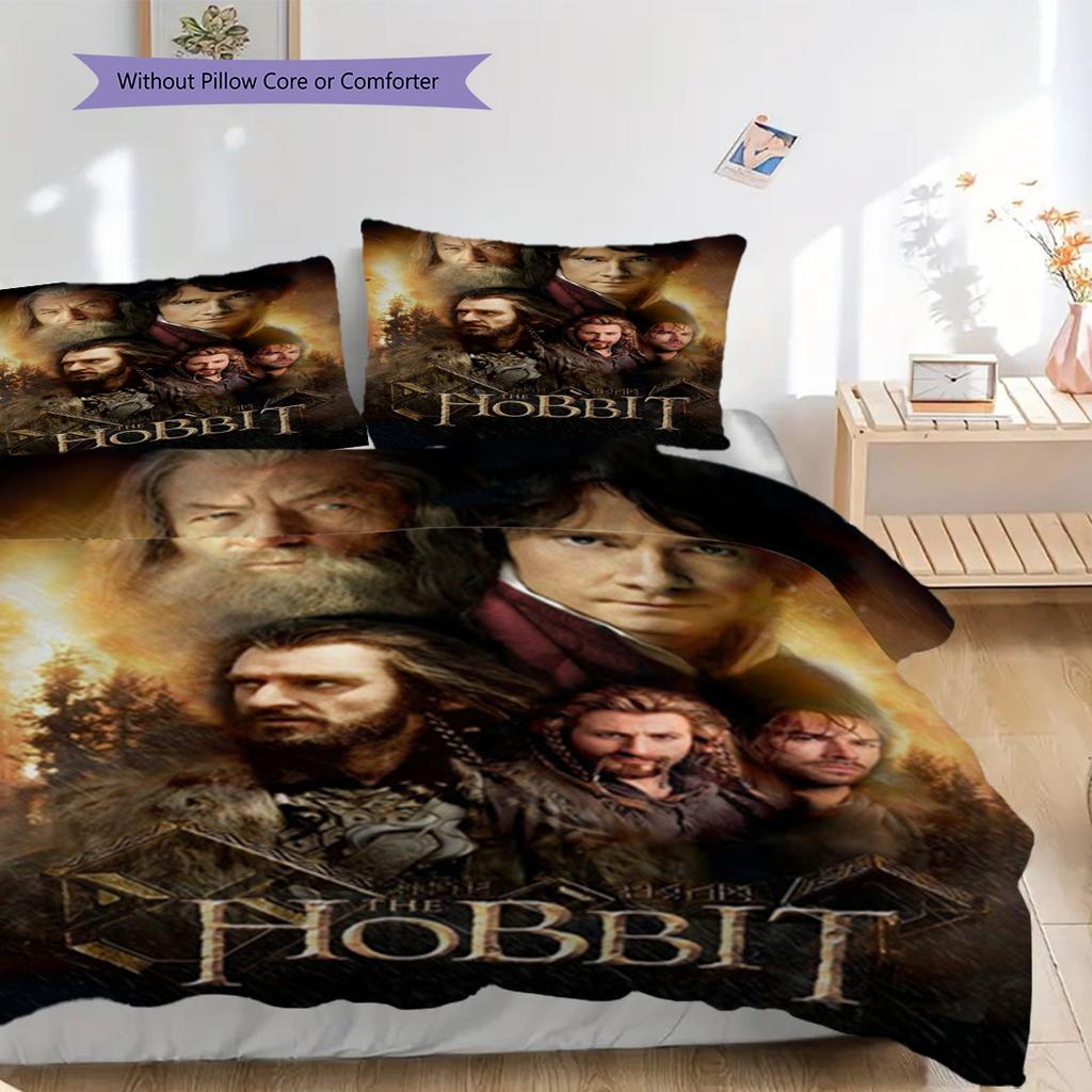 The Hobbit Journey Threepiece Set 1 Duvet Cover 2 Pillowcase Without Core Bedding Set Duvet Cover And Pillowcase Soft And Comfortable