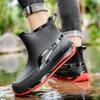Дождевая обувь мужские полусапоги дождевые сапоги низкие сапоги водная обувь модная нескользящая водонепроницаемая короткие сапоги толстая подошва ПВХ износостойкие водные сапоги
