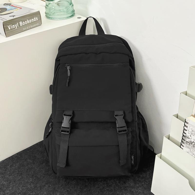 Мужской однотонный рюкзак для женщин, большой емкости, дорожный рюкзак, школьный рюкзак для школьников