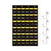 Non-Woven Fabric Numbered Pockets Wall Mount Better Load-Bearing Cell Phone Hanging Organizer with Hooks
