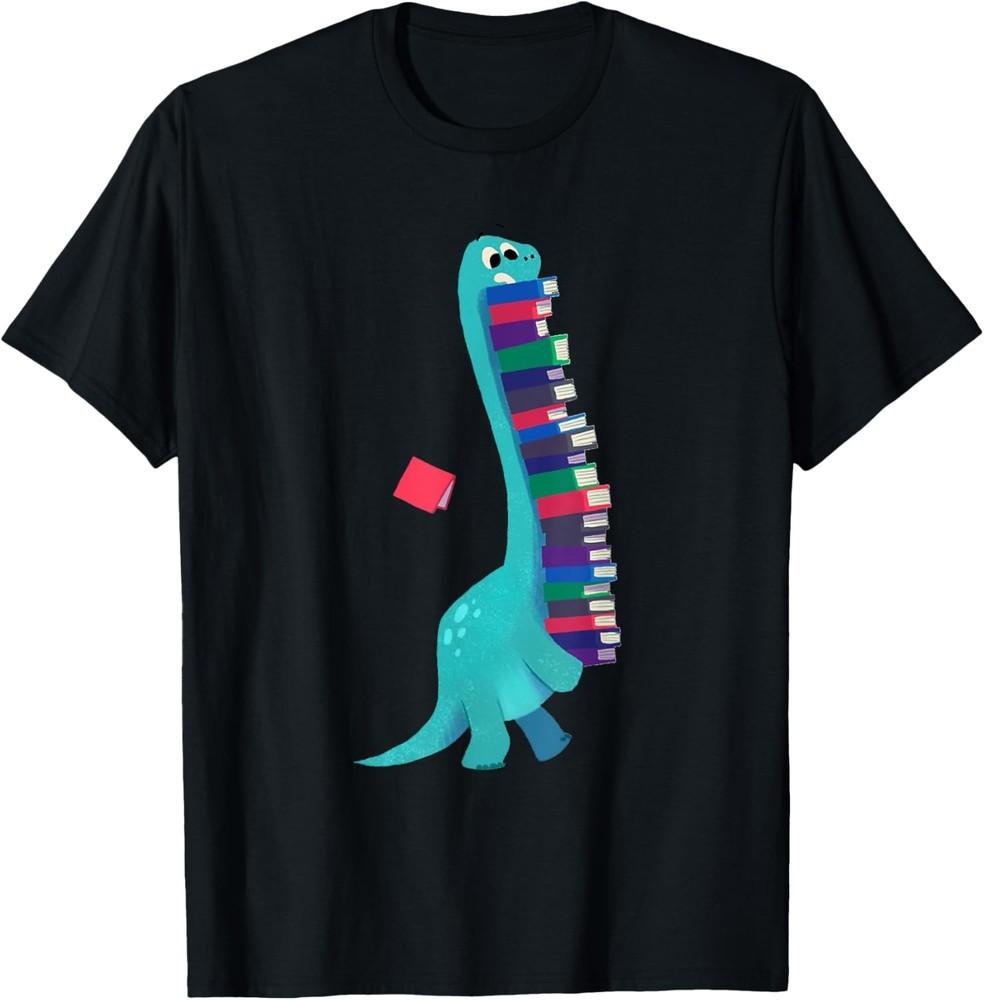 Cute Dinosaur Book Reading T-Shirt Unisex T-Shirt