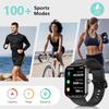 Смарт-часы Blackview 2025 (Ответ/совершение звонков), Фитнес-часы для мужчин и женщин с монитором сердечного ритма/SpO2/сна/2 ремешками, более 100 спортивных режимов, IP68