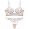 Комплект кружевного сетчатого стринга и бюстгальтера - Сексуальное нижнее белье Платье 300A
