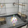 with Bell Bird Cage Toy Detachable Hanging Foraging Ball Pet Bird Bites Toy  Pet Entertainment