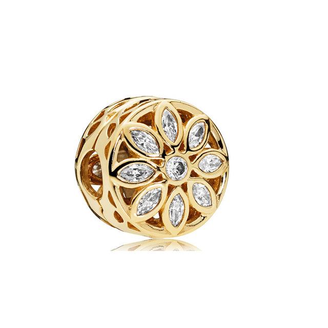 S925 серебро, блестящая золотая серия, Корона, милая свинья, бусины в виде дерева жизни, подходят для оригинального браслета, женские украшения «сделай сам»