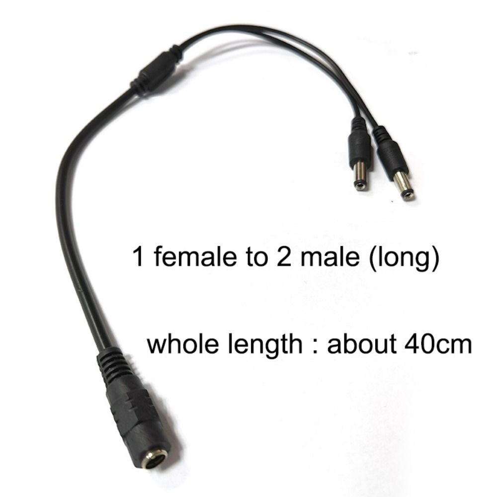Разъем-разветвитель питания постоянного тока, адаптер питания, один кабель-удлинитель для двух источников питания