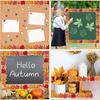 1 Roll Fall Maple Leaf Border-Autumn Leaves Classroom&Office Decor,Thanksgiving Chalkboard Wall Trim, Fall Foliage Design