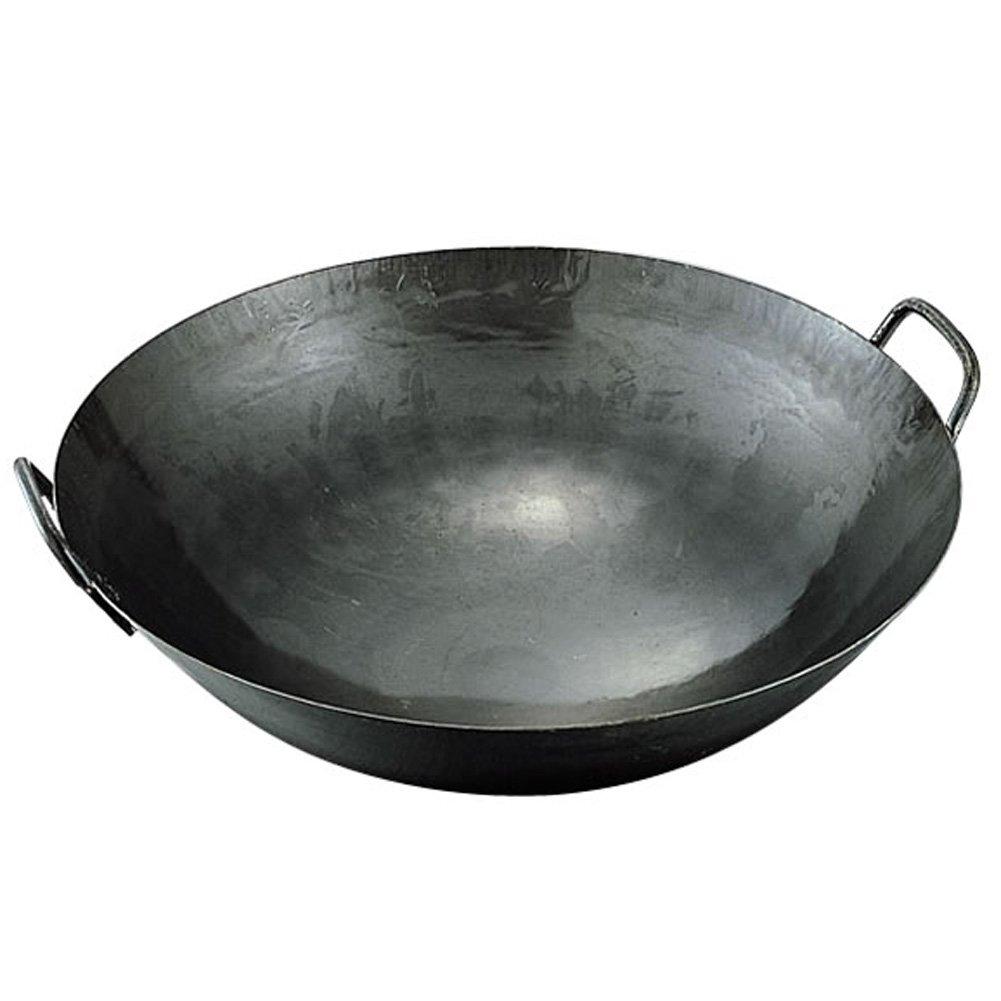 Kanda Kanda Iron Pot Wok Iron 51cm Plate Thickness Сделано в Японии Tsubame Sanjo Two Hands Китайский Коммерческое Использование 001313 1.6mm