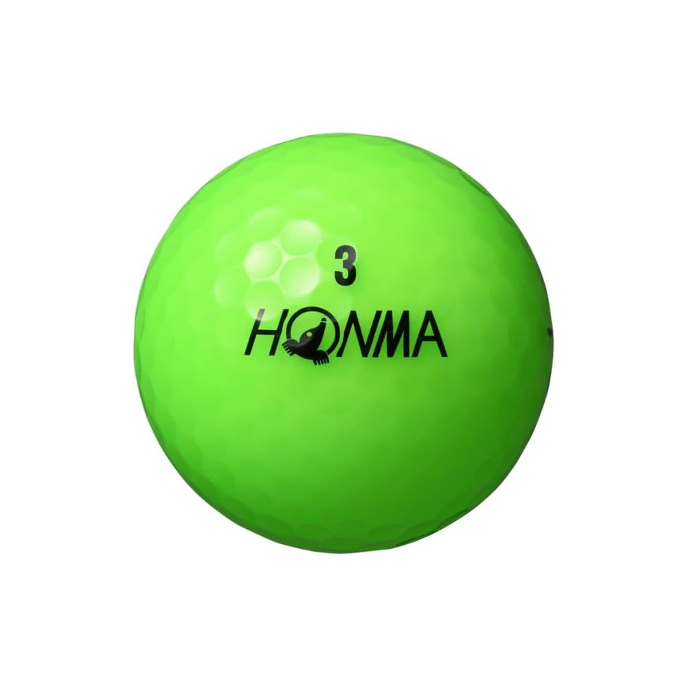 Мячи для гольфа Honma Golf D1, модель 2024 года, BT2401 Зеленый, Тип для Дальнего Удара, Дальность: Отлично, Драйвер Спин: Довольно низкий, Чувство: Мягкие [3 дюжины, 36 шаров], Вкл.