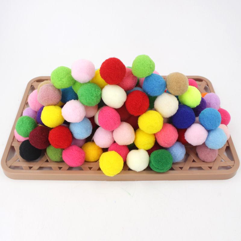 Товары для арт-зоны: Цветные пушистые помпоны для проектов от младших до старших классов