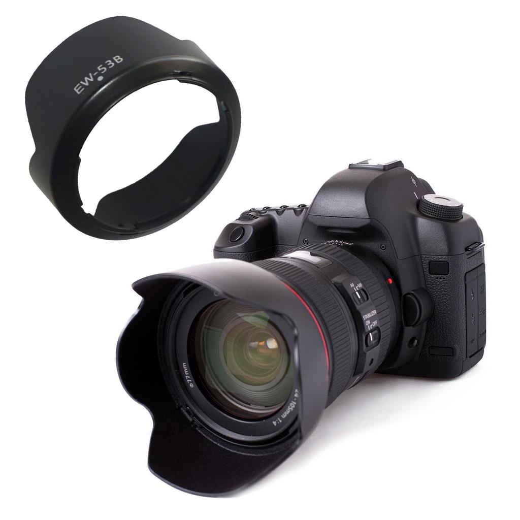 Professional Lens Hood EW-53B For Canon RF-S 10-18mm F4.5-6.3 IS STM Lens 49mm Snap On Camera Lens Shade Protector