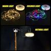 10M String Lights Solar String Lights USB Rechargeable LED Camping Lamp Tent Light  Yard