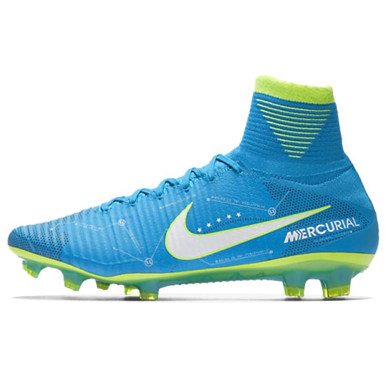 Nike Mercurial Superfly 5 NJR FG 'Blue Orbit' (Unisex) Blue Orbit / Green Soccer Shoes 921499 400