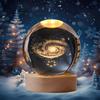 1pc 3D Crystal Ball Night Light Warm Light Birthday Gift of Night Light Creative Crystal Ball Desktop Decoration Birthday Gift